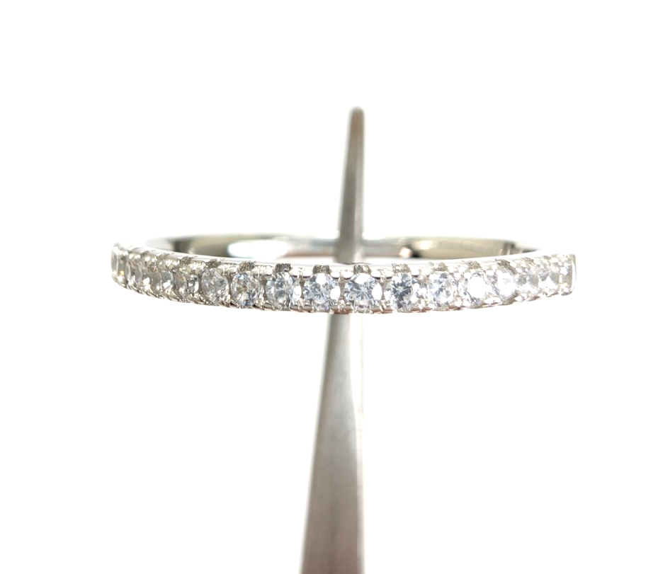 Sterling Silver 925 10 Ring half eternity 13603 - Image 13