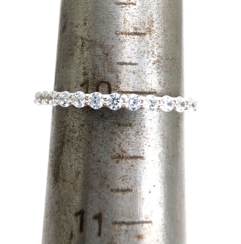 Sterling Silver 925 10 Ring half eternity 13603 - Image 14