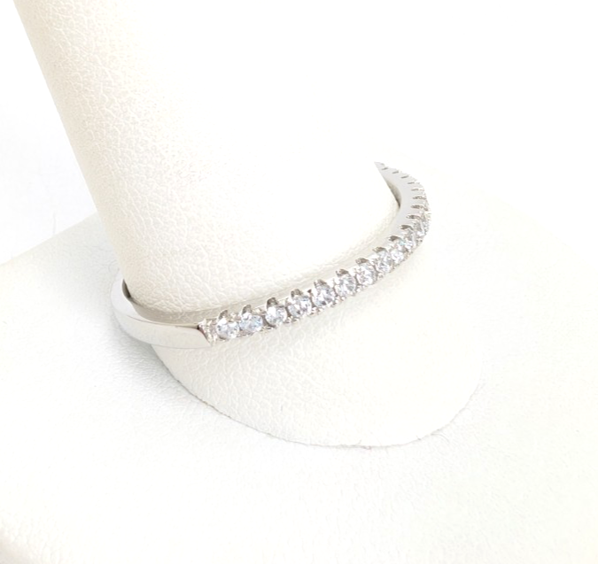 Sterling Silver 925 12 Ring half eternity R935- WMF1060 - Image 3