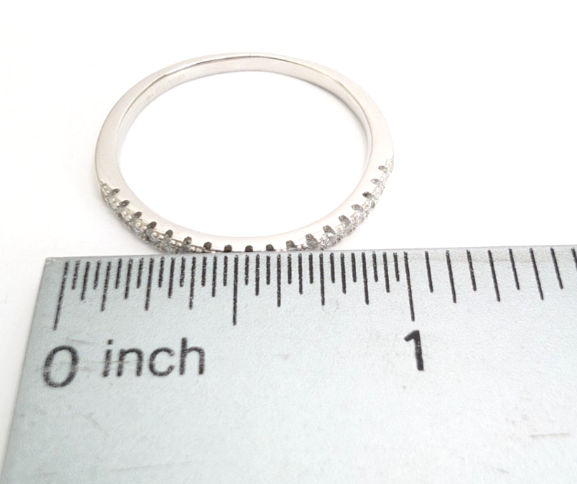 Sterling Silver 925 12 Ring half eternity R935- WMF1060 - Image 6