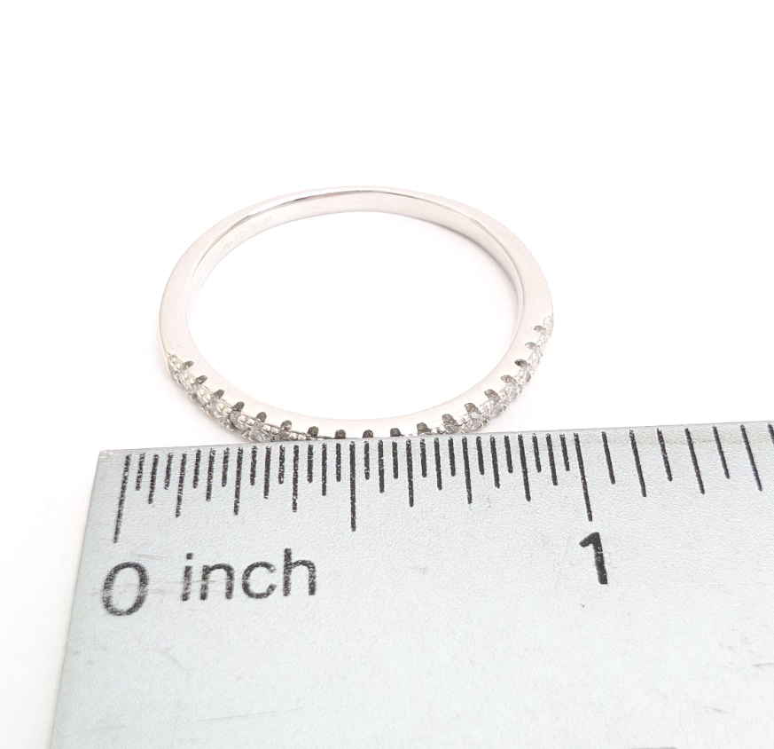 Sterling Silver 925 12 Ring half eternity R935- WMF1060 - Image 7
