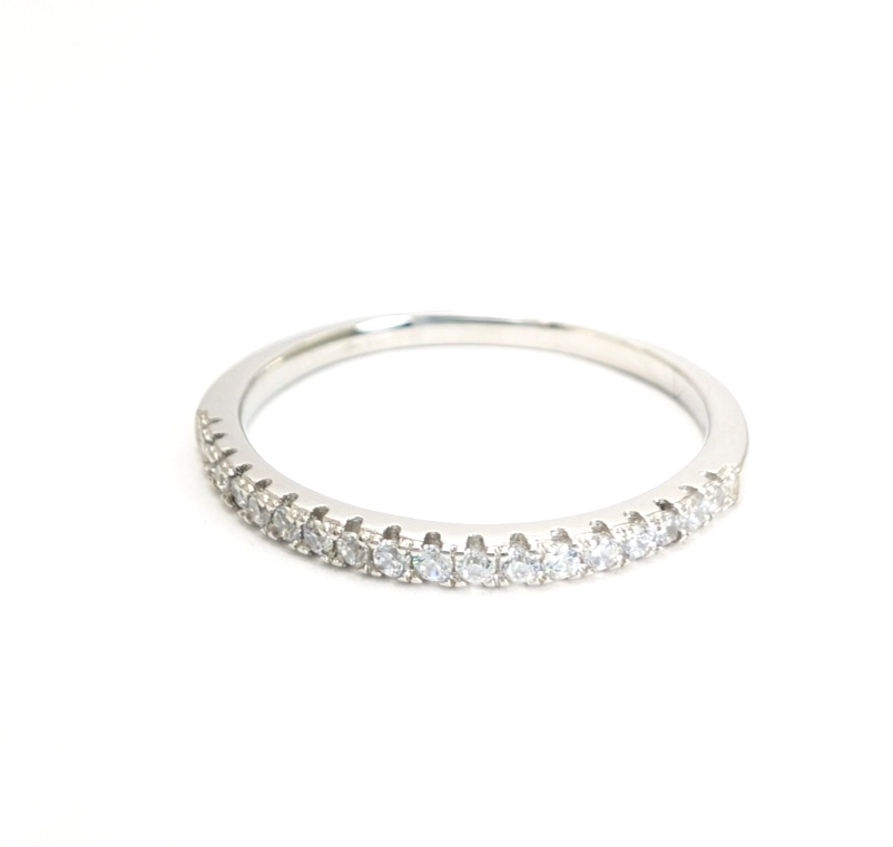 Sterling Silver 925 12 Ring half eternity R935- WMF1060 - Image 9