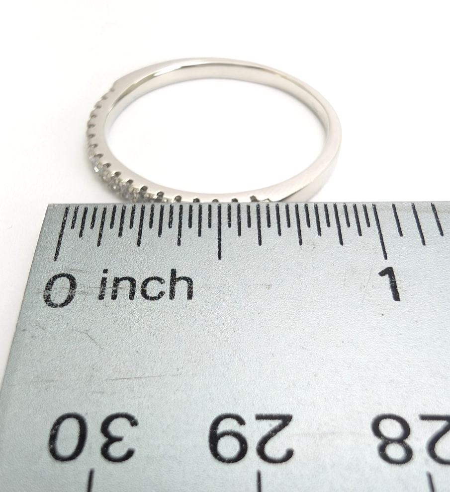 Sterling Silver 925 12 Ring half eternity R935- WMF1060 - Image 11
