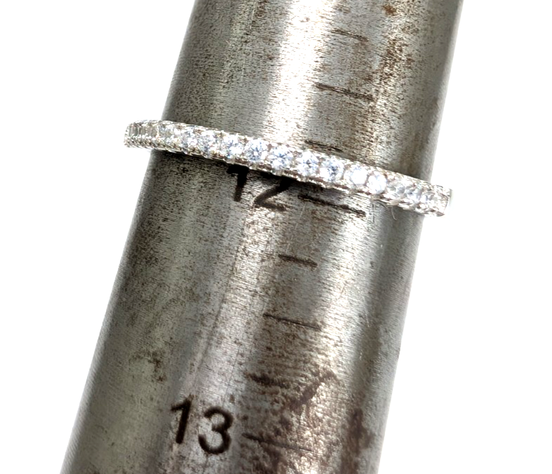 Sterling Silver 925 12 Ring half eternity R935- WMF1060 - Image 14