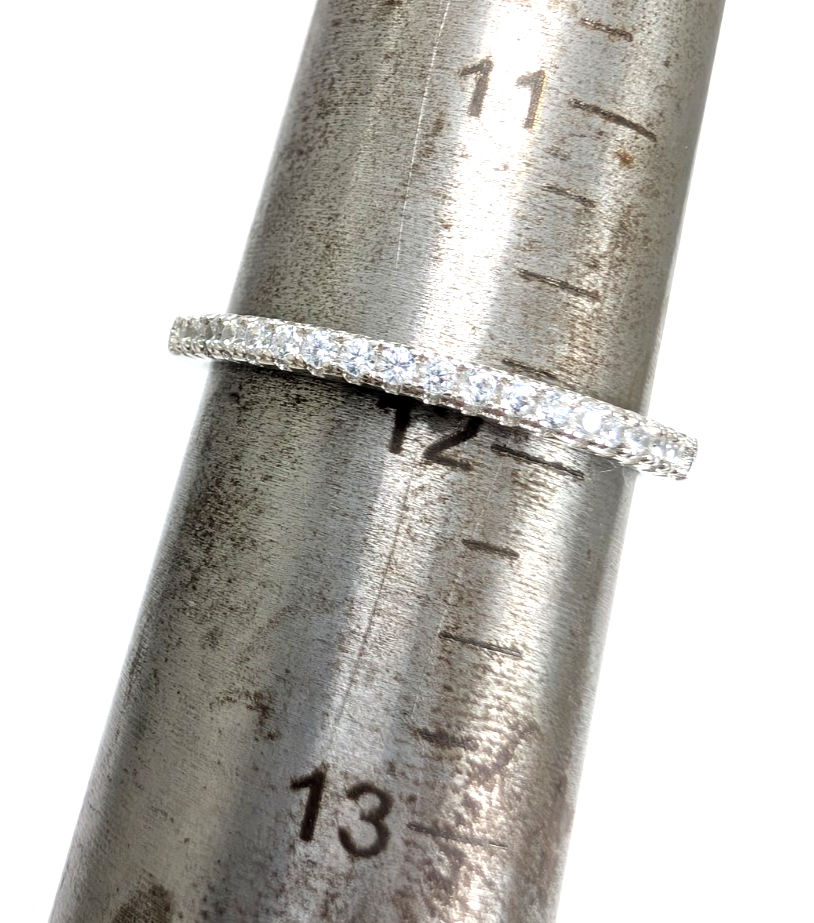 Sterling Silver 925 12 Ring half eternity R935- WMF1060 - Image 15