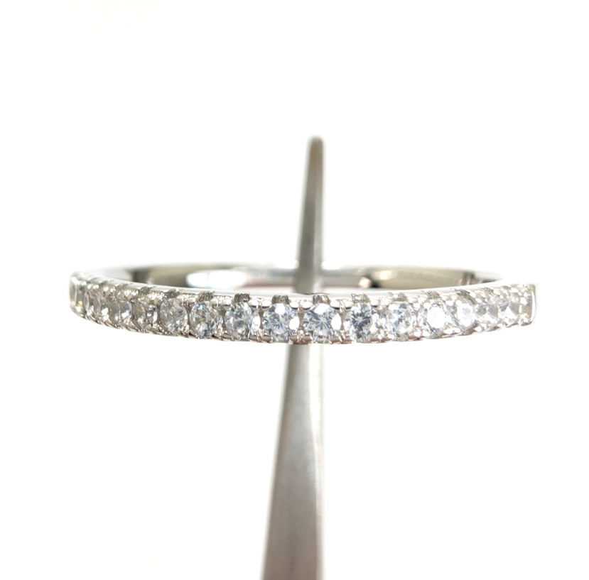 Sterling Silver 925 12 Ring half eternity R935- WMF1060 - Image 16