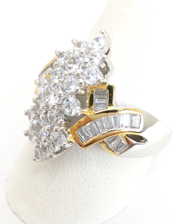 Sterling Silver 925 10.25 Ring Cluster R904 - WMF1028 - Image 6