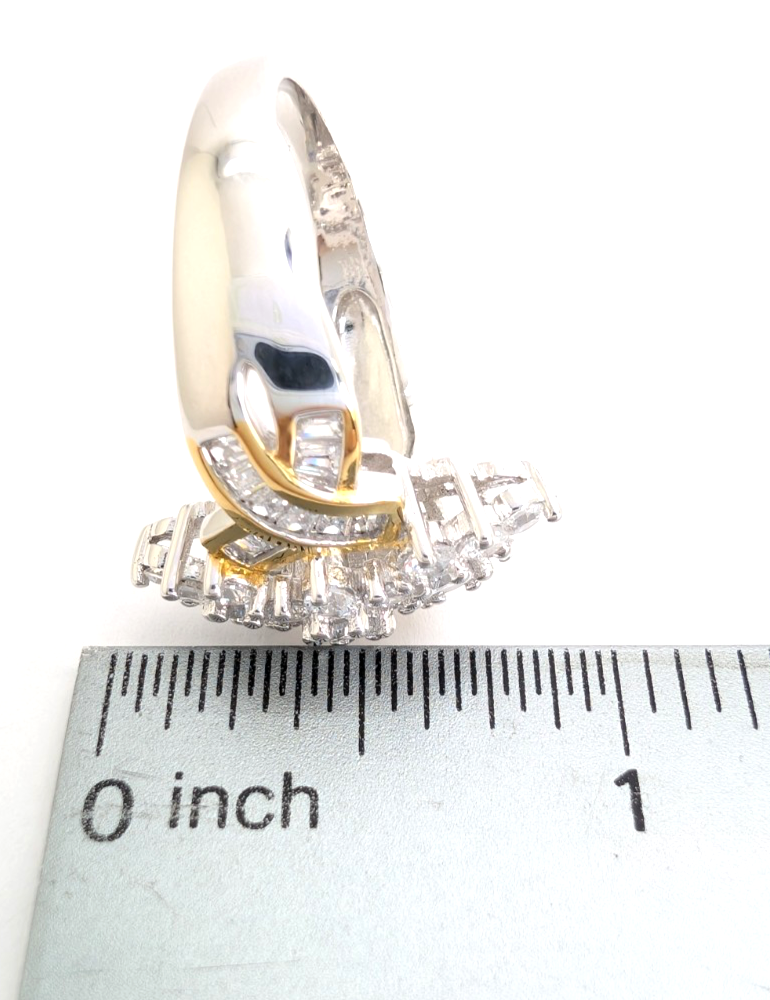 Sterling Silver 925 10.25 Ring Cluster R904 - WMF1028 - Image 11