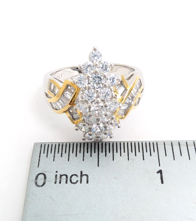 Sterling Silver 925 10.25 Ring Cluster R904 - WMF1028 - Image 12