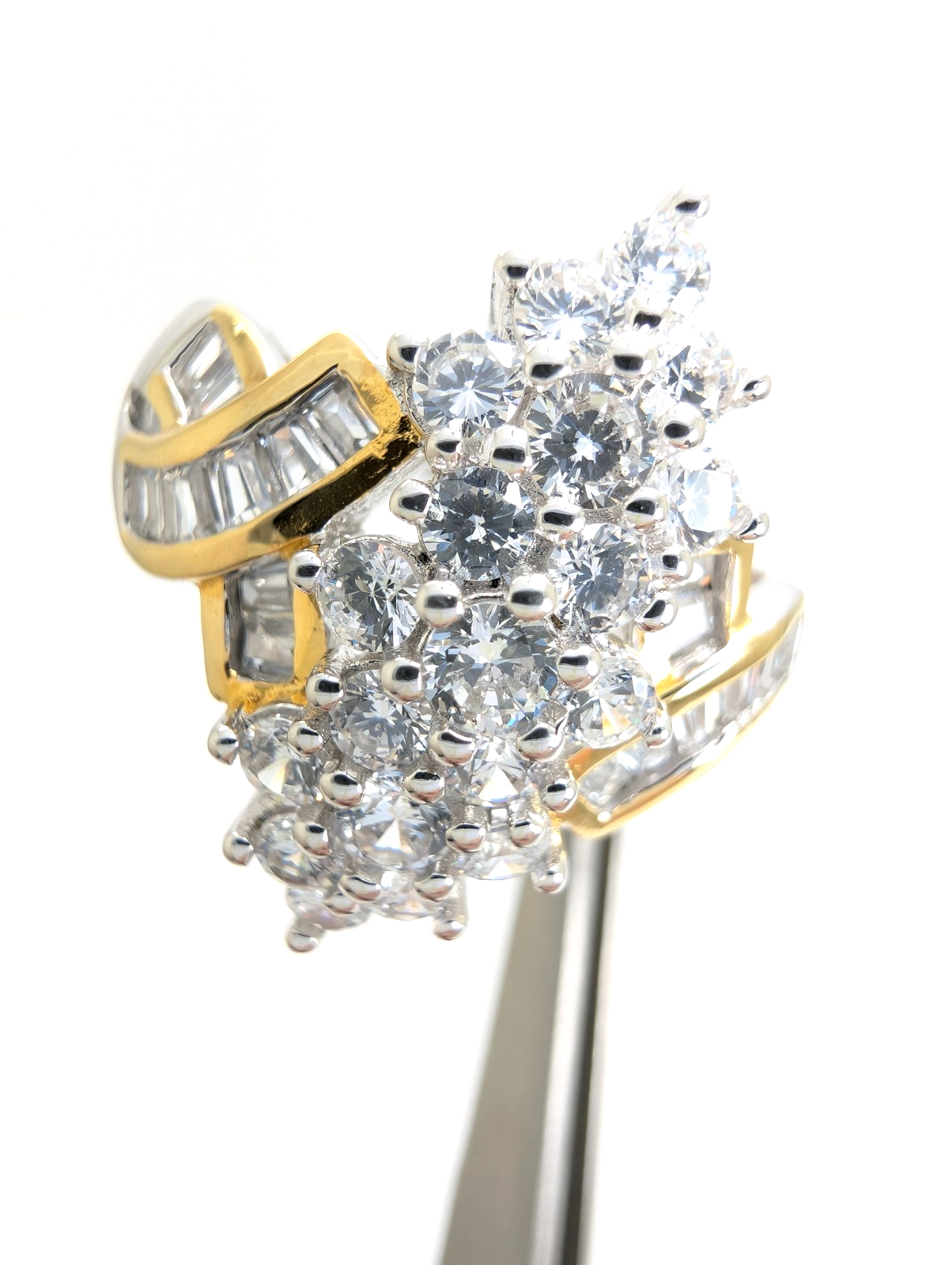 Sterling Silver 925 10.25 Ring Cluster R904 - WMF1028 - Image 16