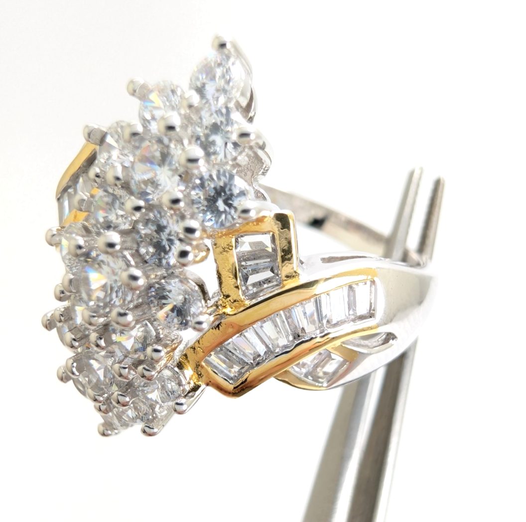 Sterling Silver 925 10.25 Ring Cluster R904 - WMF1028 - Image 17