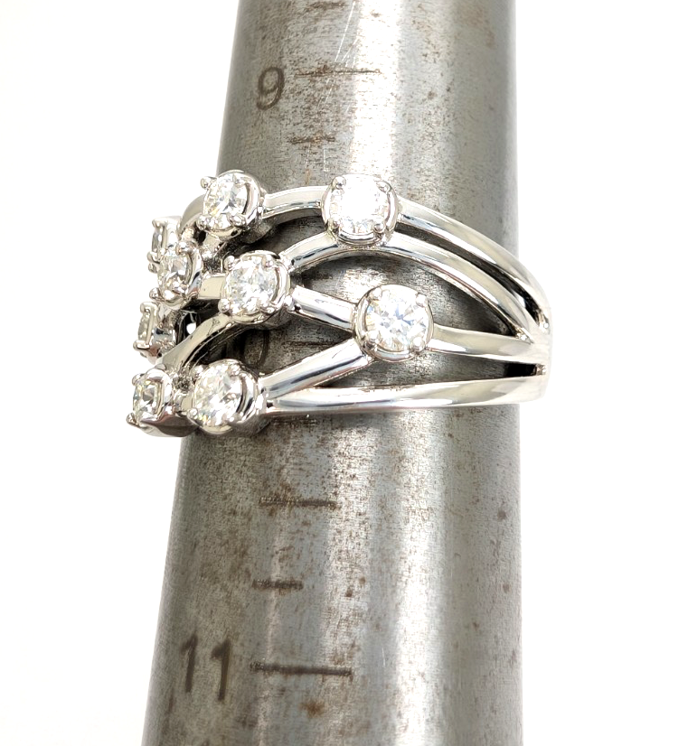 Sterling Silver 925 10 Ring Crossover R927- WMF1052 - Image 13