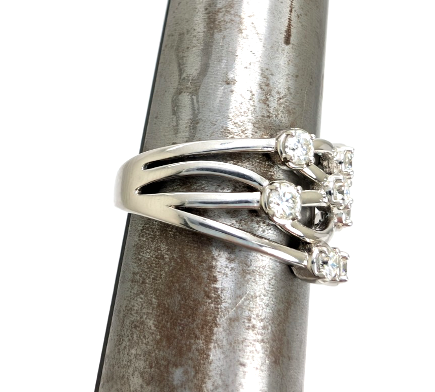Sterling Silver 925 10 Ring Crossover R927- WMF1052 - Image 14