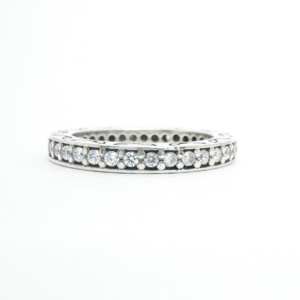 Authentic Pandora Sterling Silver 925 Fancy CZ Eternity Band Ring 10461