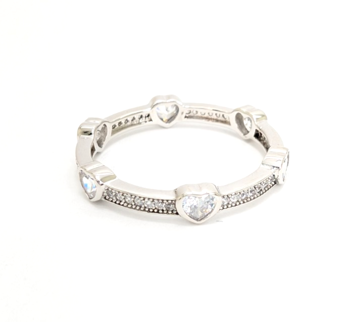 Sterling Silver 925 11 Ring Bezel Heart R958- WMF1082 - Image 6