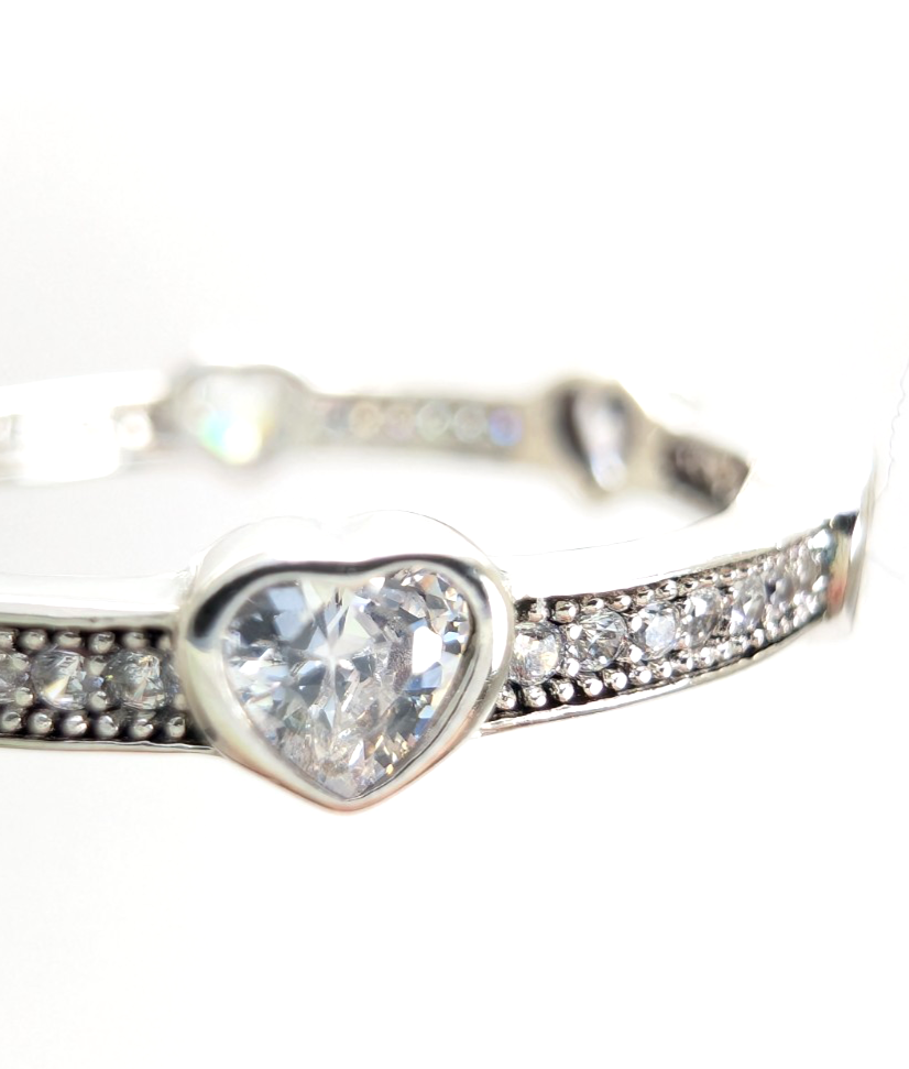 Sterling Silver 925 11 Ring Bezel Heart R958- WMF1082 - Image 13
