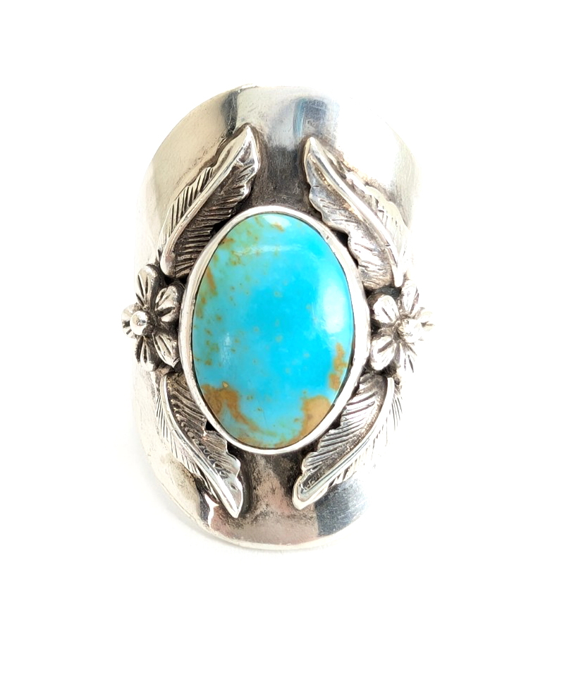 Sterling Silver 925 8 Ring Turquoise 13616 - Image 10