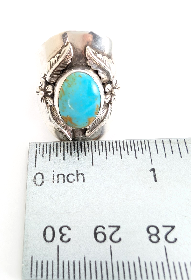 Sterling Silver 925 8 Ring Turquoise 13616 - Image 13