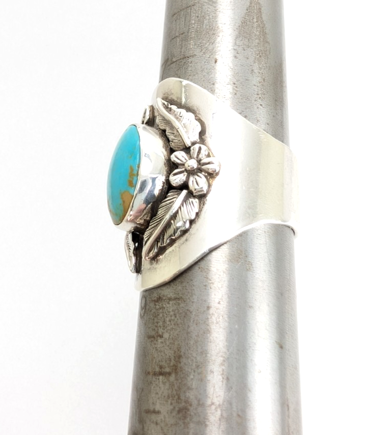 Sterling Silver 925 8 Ring Turquoise 13616 - Image 17