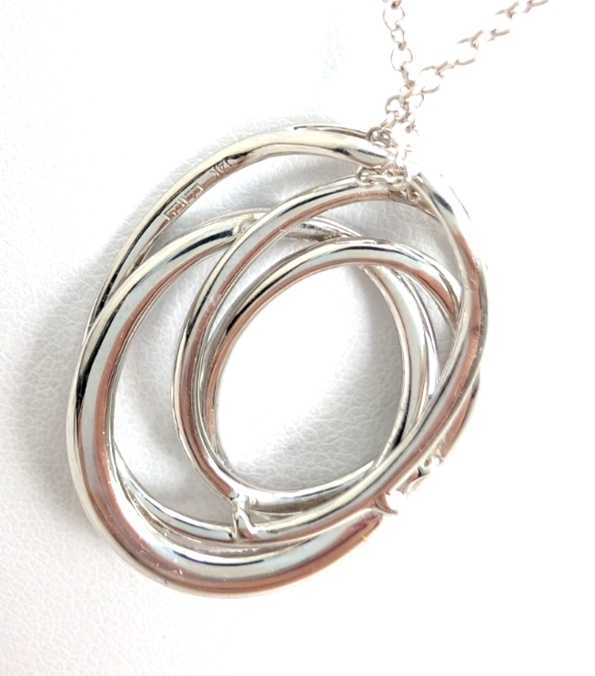 14K Gold 18" Necklace Effy 0.43 ctw Crossover Oval P819- OAK246 - Image 6