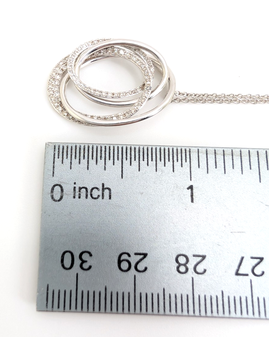 14K Gold 18" Necklace Effy 0.43 ctw Crossover Oval P819- OAK246 - Image 20