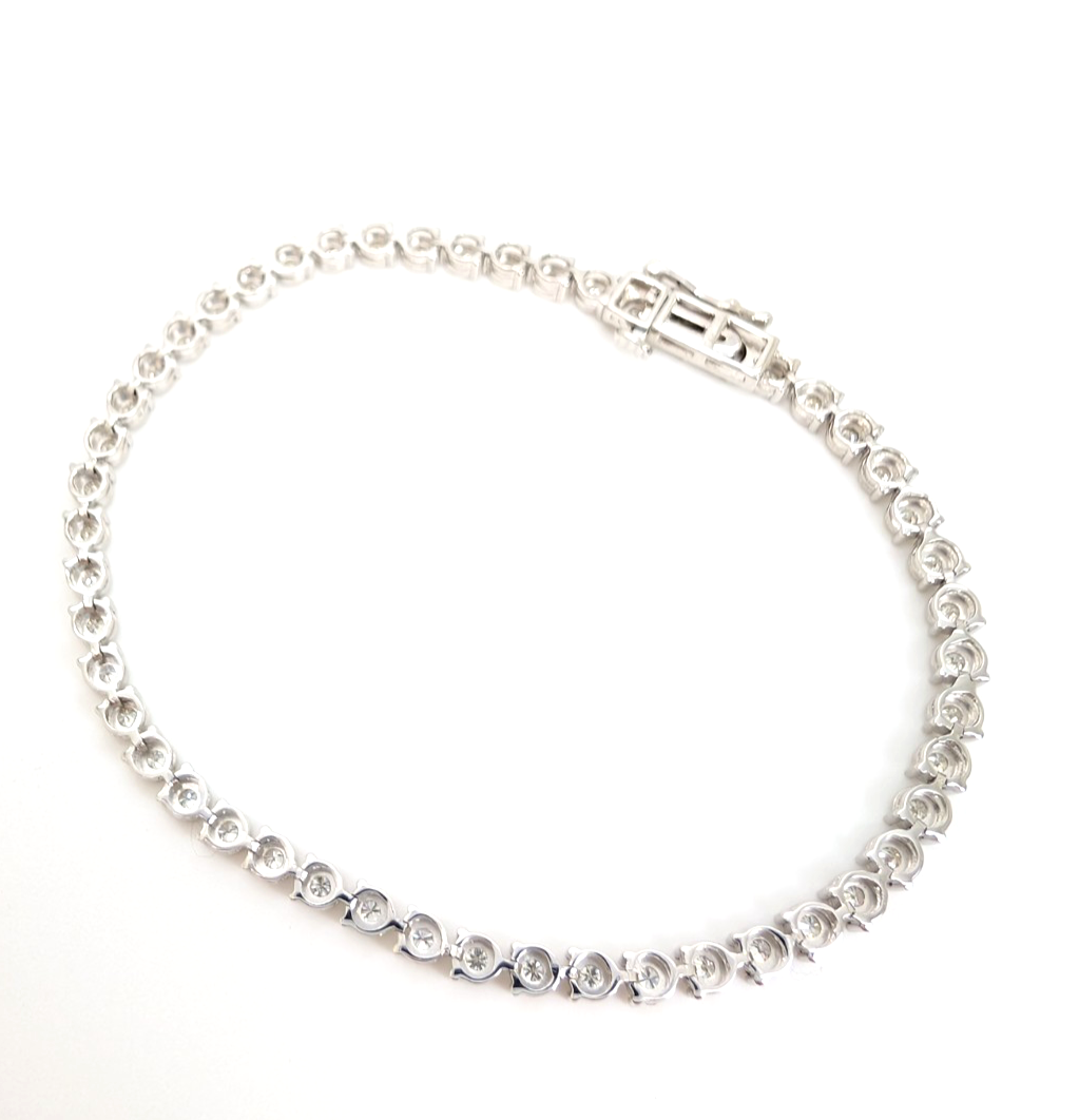14K Gold 7" Bracelet 1 ctw Sratbust Tennis P970- FOX1841 - Image 8