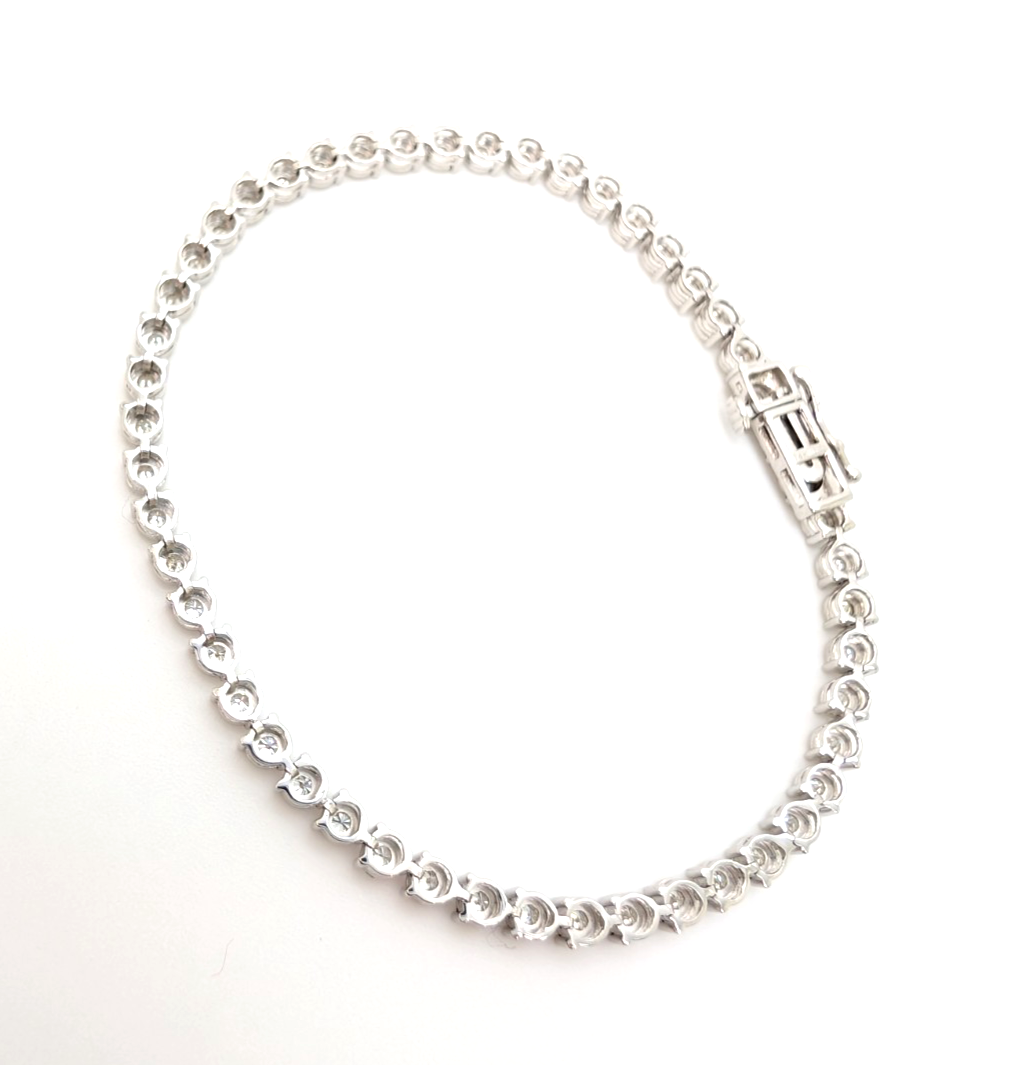 14K Gold 7" Bracelet 1 ctw Sratbust Tennis P970- FOX1841 - Image 11