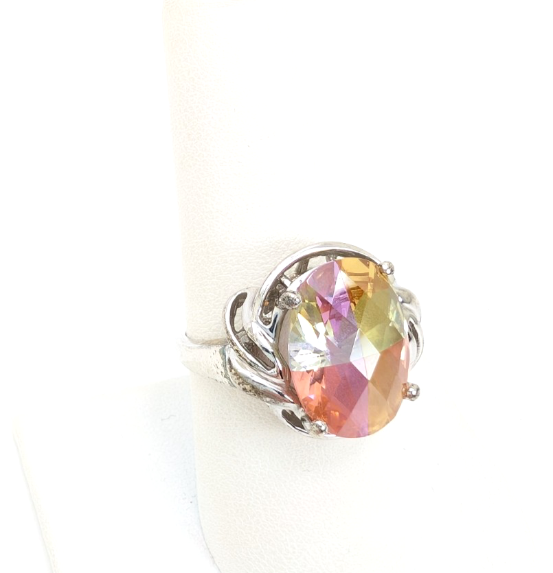 Sterling Silver 925 7.5 Ring Multicolor Gem R890- FOX1869 - Image 3