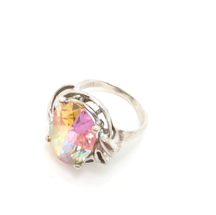 Sterling Silver 925 7.5 Ring Multicolor Gem R890- FOX1869 - Image 6