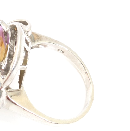 Sterling Silver 925 7.5 Ring Multicolor Gem R890- FOX1869 - Image 8