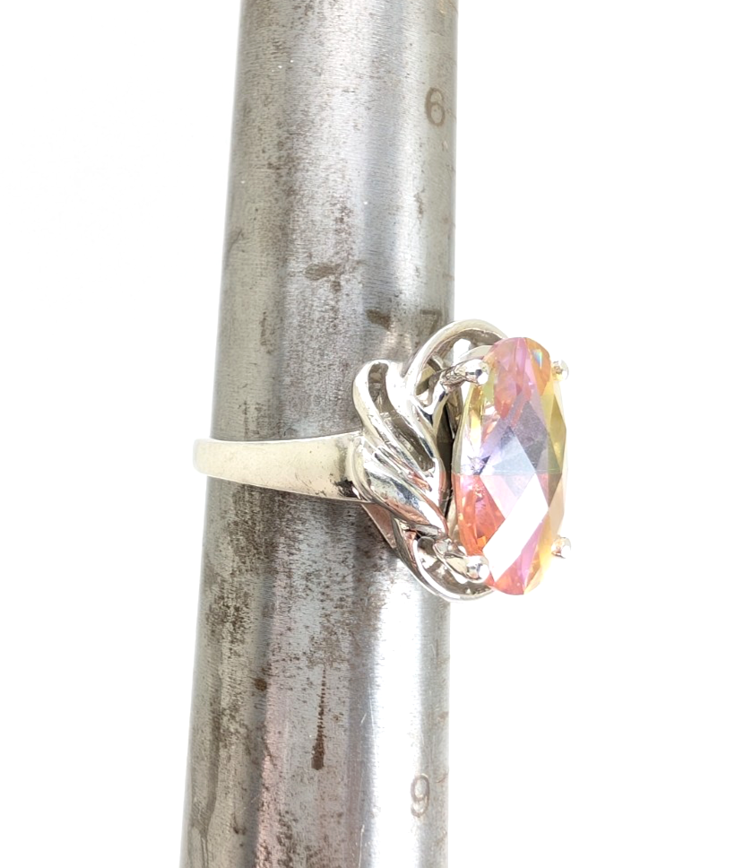 Sterling Silver 925 7.5 Ring Multicolor Gem R890- FOX1869 - Image 12