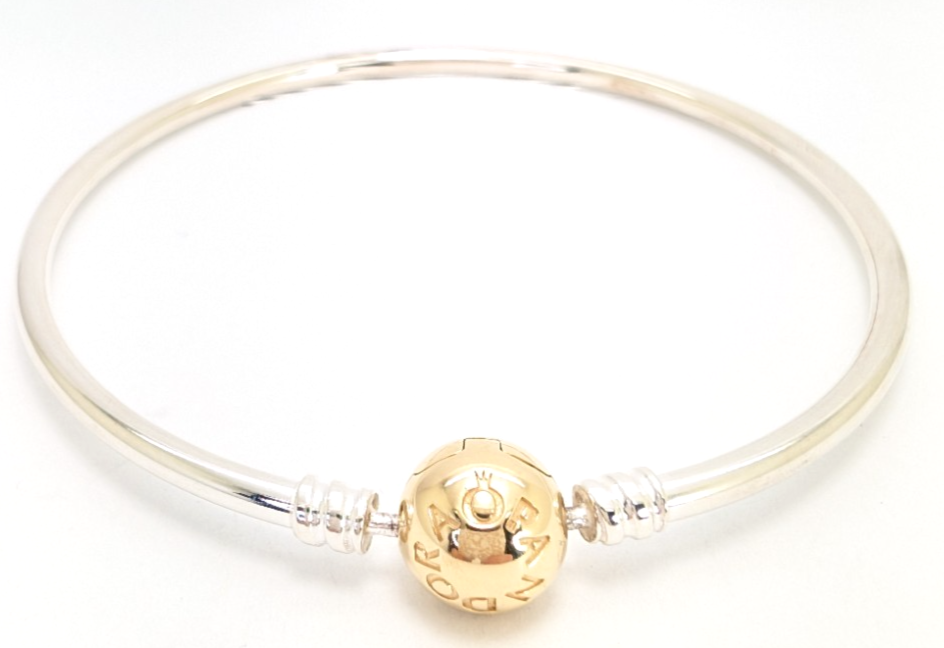 PANDORA ALE 925/14k Authentic Bangle Bracelet R411-FOX1215