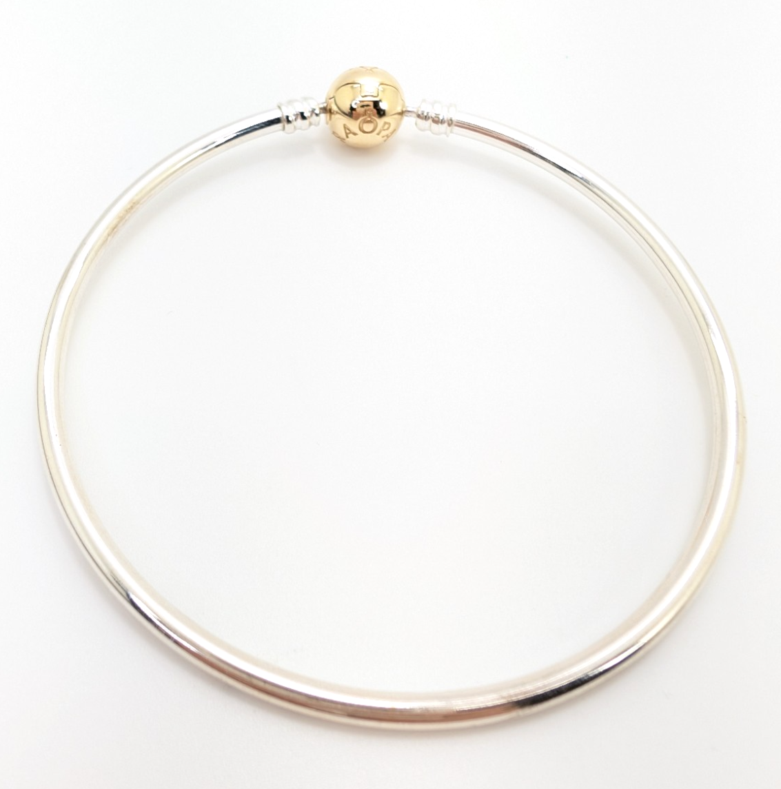 PANDORA ALE 925/14k Authentic Bangle Bracelet R411-FOX1215 - Image 4