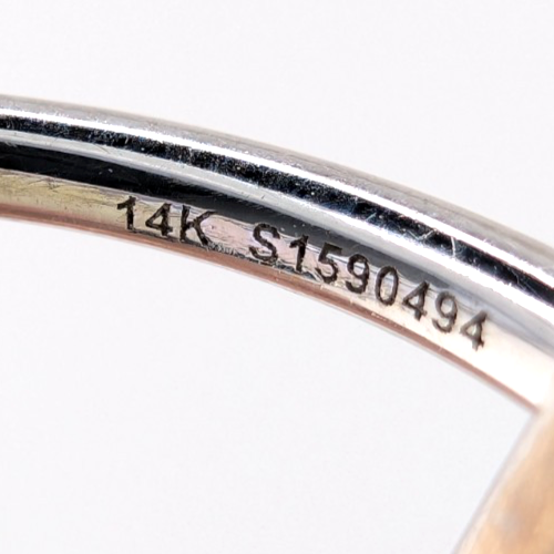 14K White Gold Diamond Open Band Ring OAK606 - Image 3