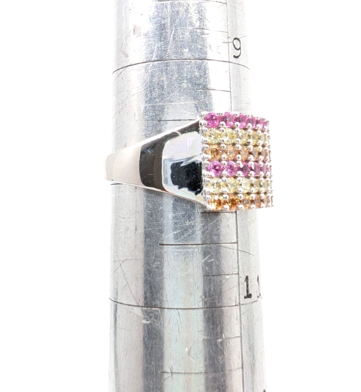 Sterling Silver 925 10 Ring O/Y/P pave 13630 - Image 15