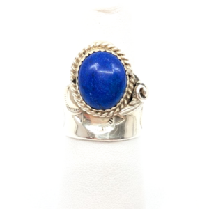 Sterling Silver 925 6 Ring Lapis Lazuli 13626