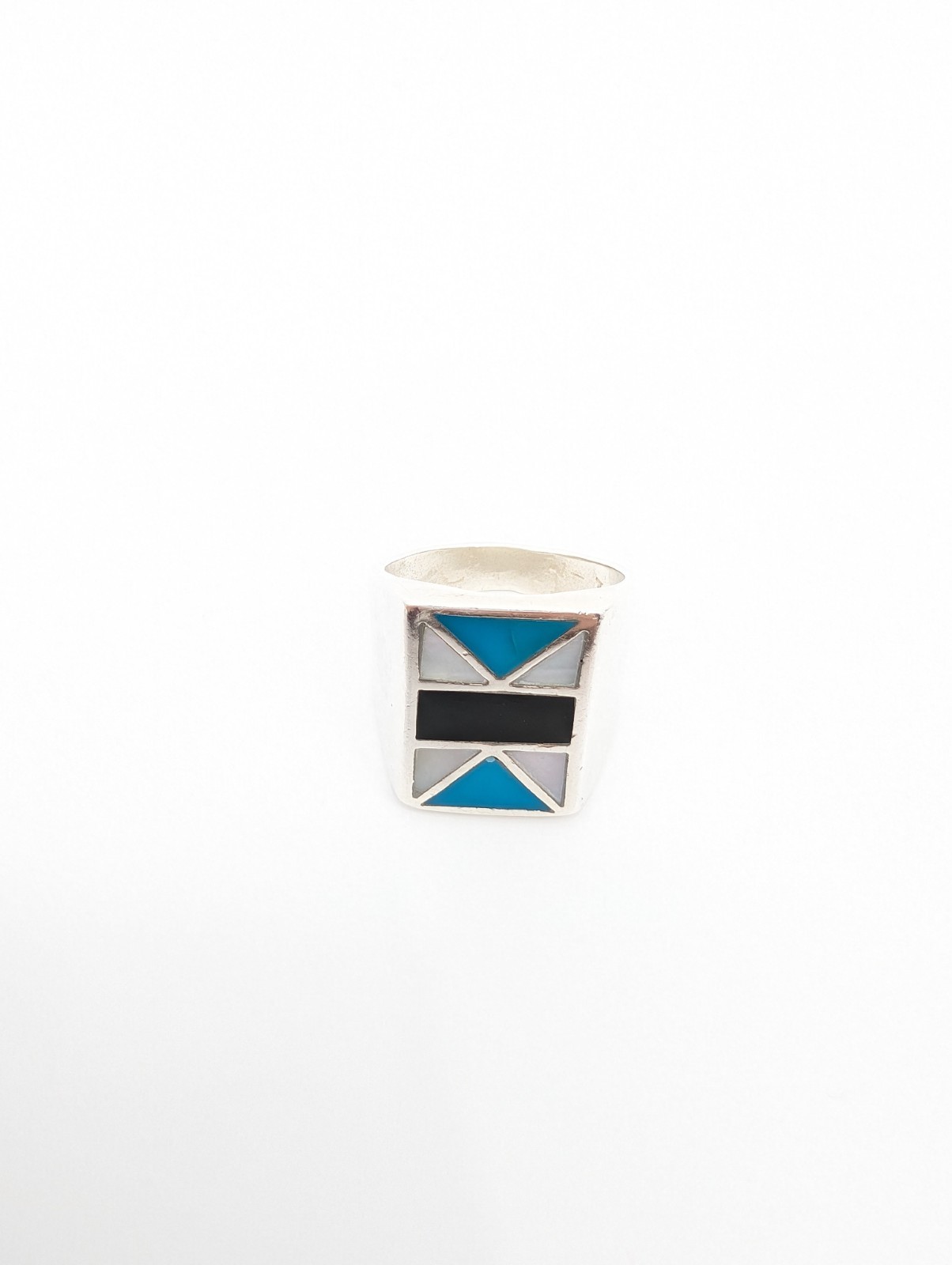 Sterling Silver 925 11 Ring flush geometric 13124 - Image 15