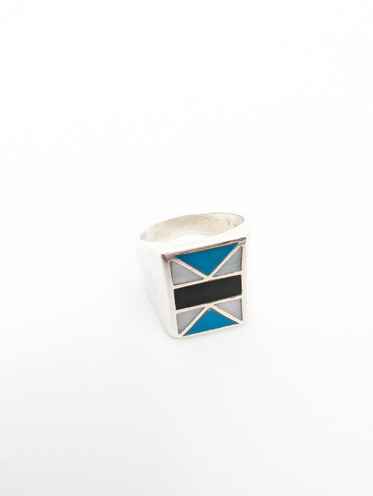 Sterling Silver 925 11 Ring flush geometric 13124 - Image 17