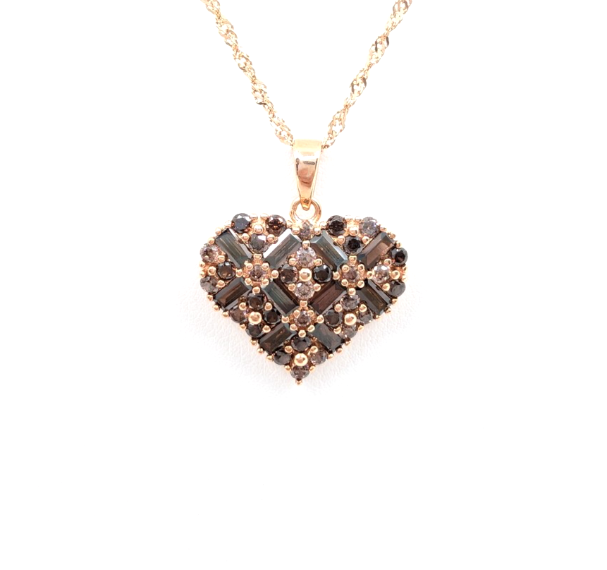 Sterling Silver 925 17.5"- 19.5" Necklace RGP Singapore Heart R858- FOX1910 - Image 3