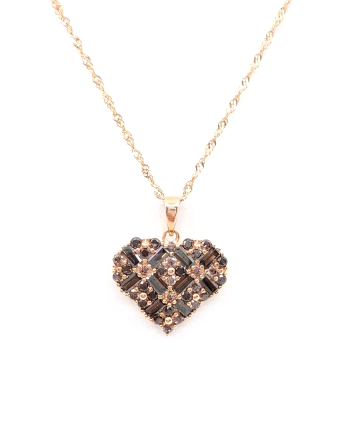 Sterling Silver 925 17.5"- 19.5" Necklace RGP Singapore Heart R858- FOX1910 - Image 5