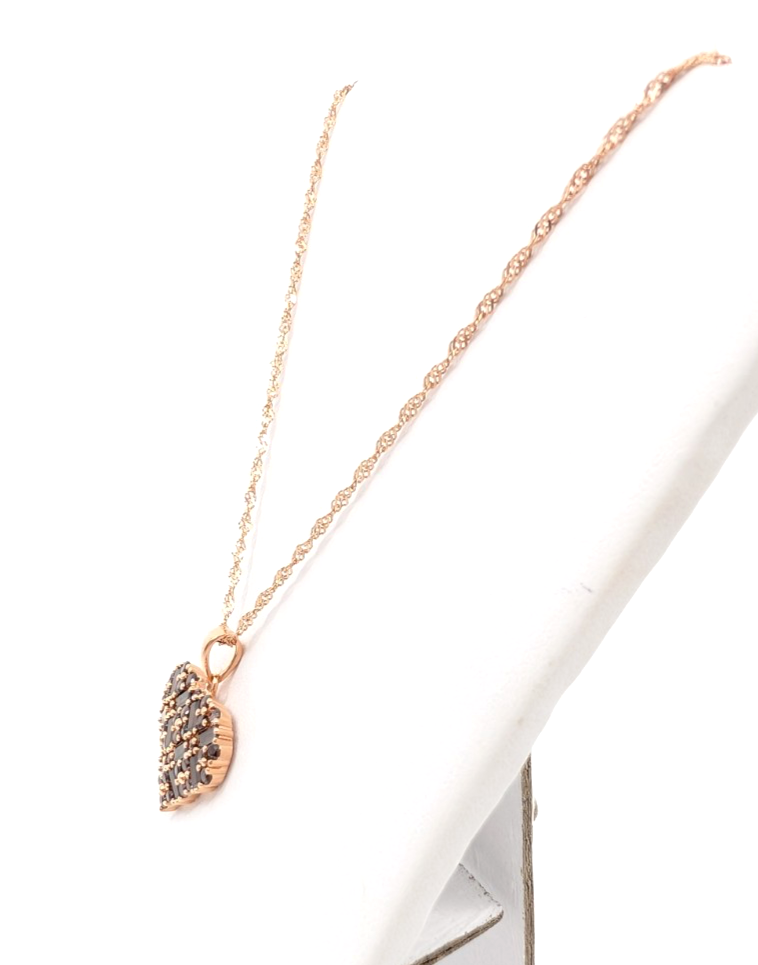 Sterling Silver 925 17.5"- 19.5" Necklace RGP Singapore Heart R858- FOX1910 - Image 9