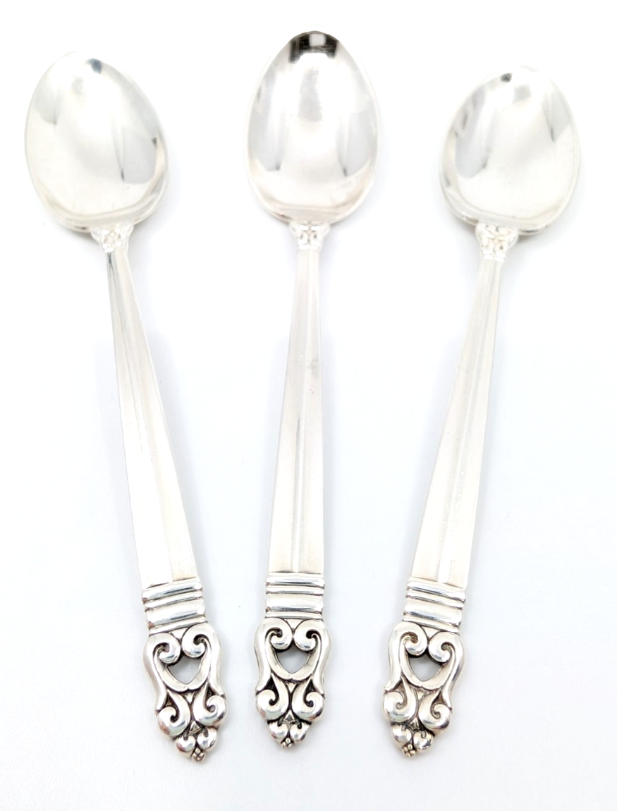 Sterling Silver Cartier Classic Danish 3 Vintage Tea Spoons 13521 - Image 4
