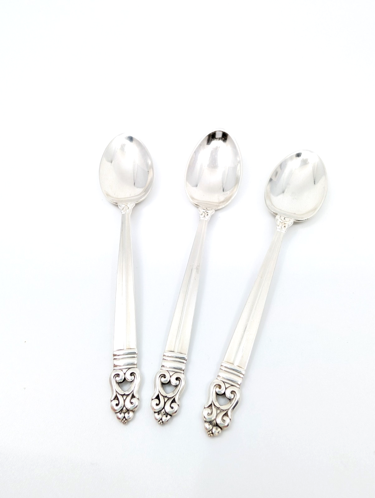 Sterling Silver Cartier Classic Danish 3 Vintage Tea Spoons 13521 - Image 5