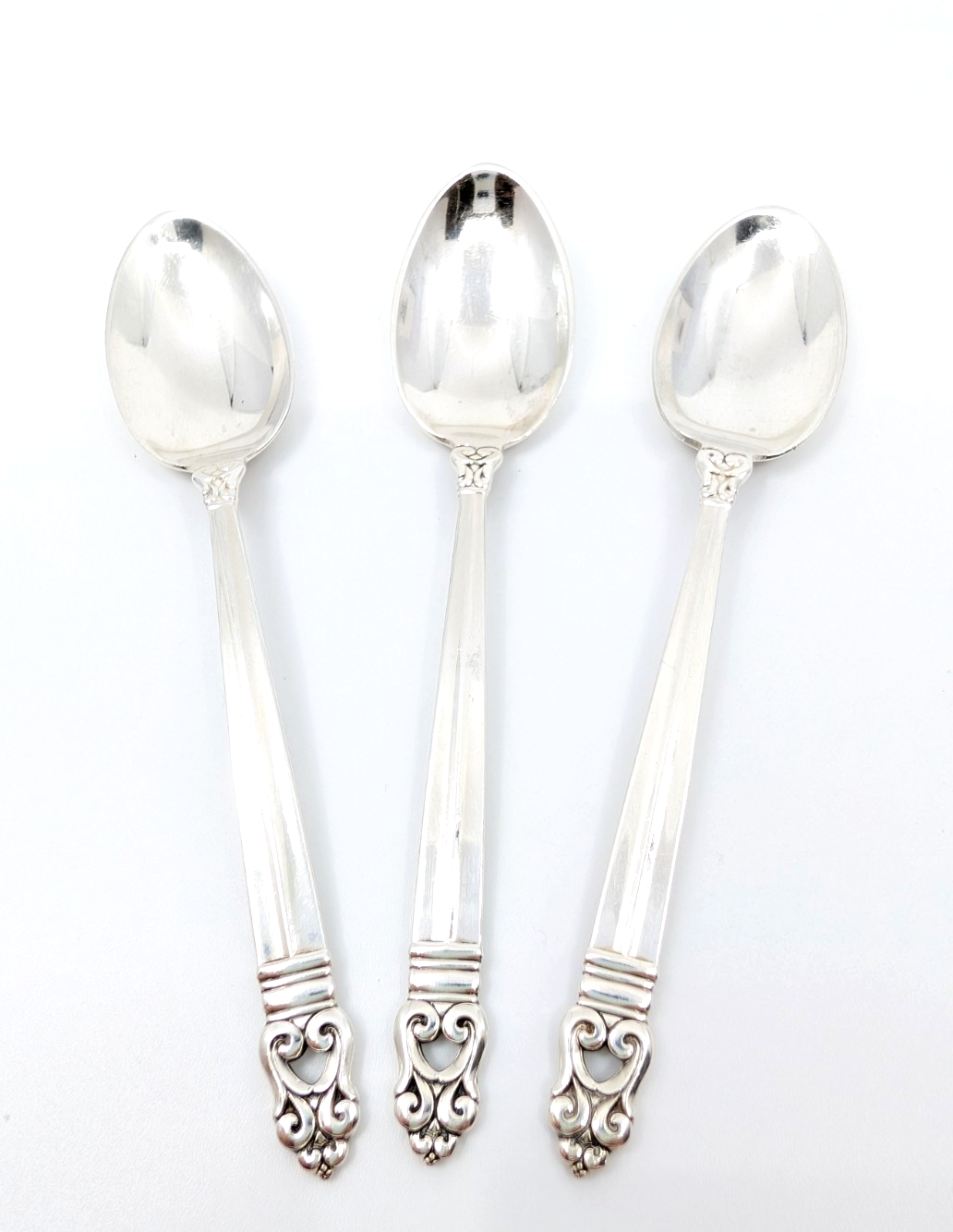 Sterling Silver Cartier Classic Danish 3 Vintage Tea Spoons 13521 - Image 6