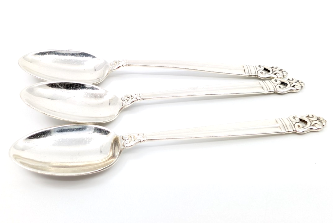Sterling Silver Cartier Classic Danish 3 Vintage Tea Spoons 13521 - Image 15