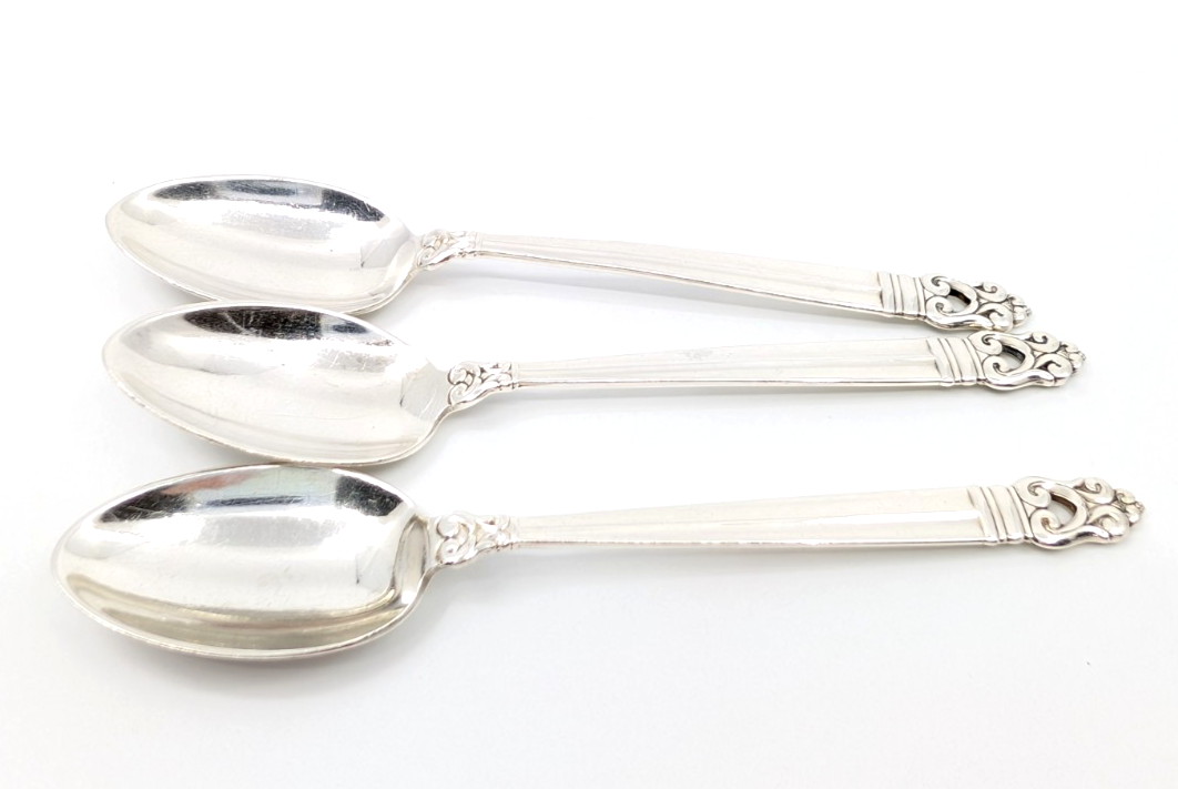 Sterling Silver Cartier Classic Danish 3 Vintage Tea Spoons 13521 - Image 19