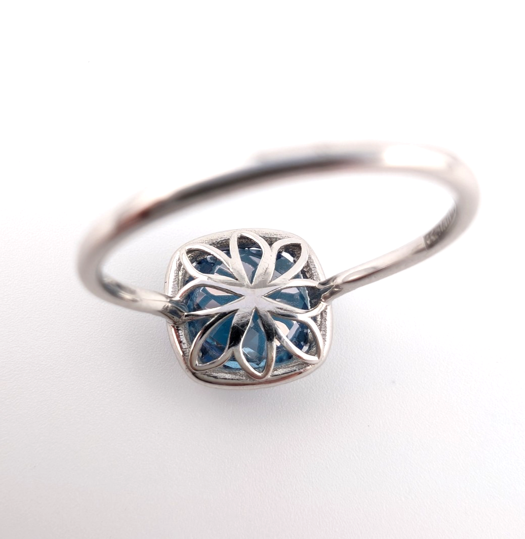 Kalan Alexandrite Halo 18K White Gold ring set OAK599 - Image 11
