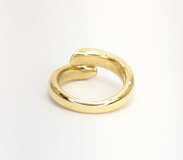18K Gold Robert Lee Morris Diamond Bypass Ring 14358 - Image 6
