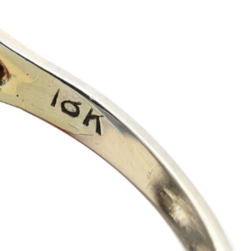 Vintage 14K White Gold .25ctw Diamond & Sapphire Ring P1008-Oak396 - Image 17